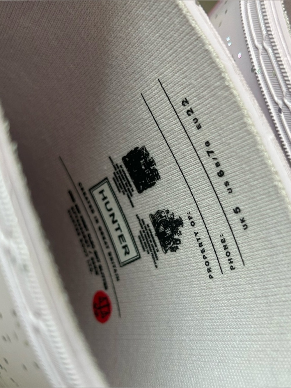 NEW Hunter Little Kids First Classic Rain Boots Mauve Girls Sz US 6B 7G - Picture 8 of 14